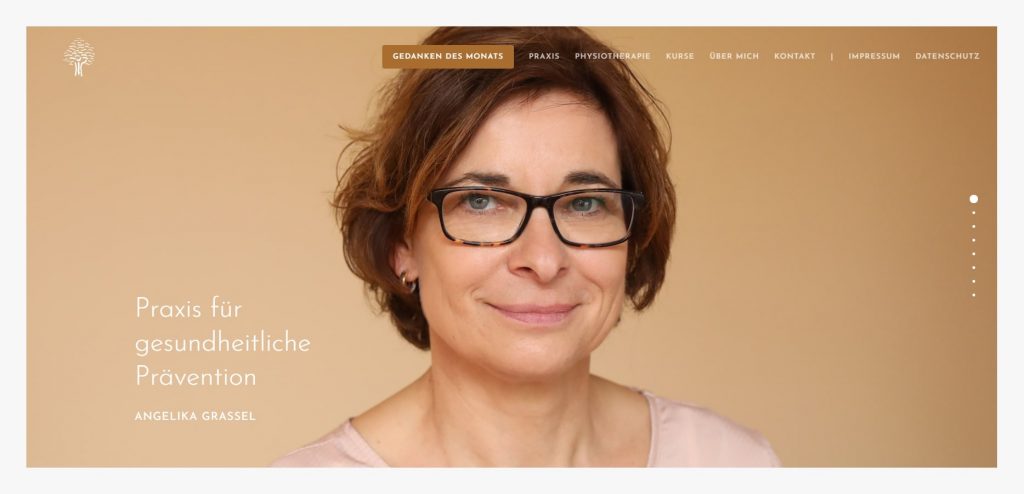 Praxis für gesundheitliche Prävention website