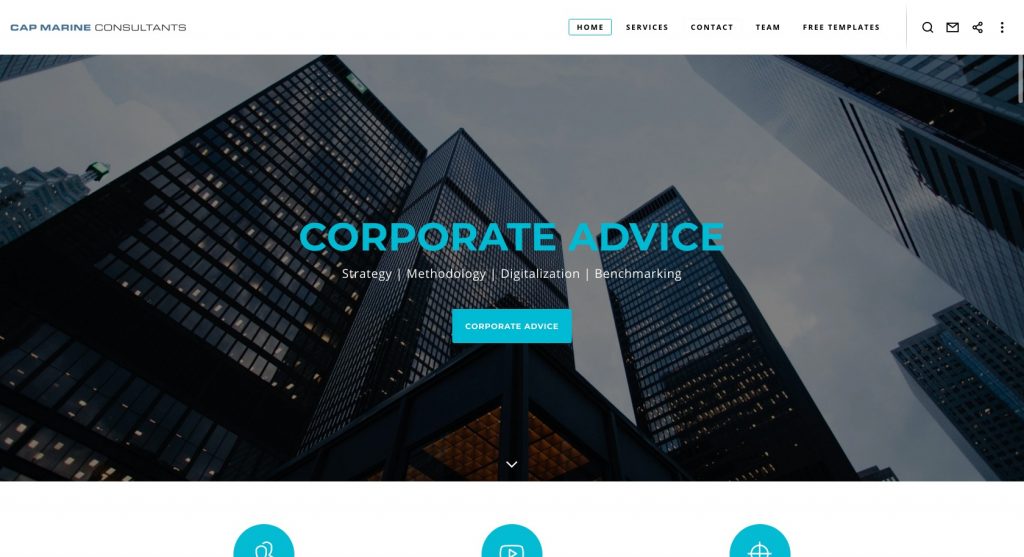 Cap Marine Consultants created with Blade
