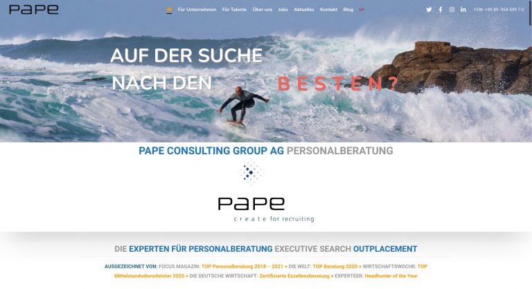 Pape Consulting Group created with Crocal