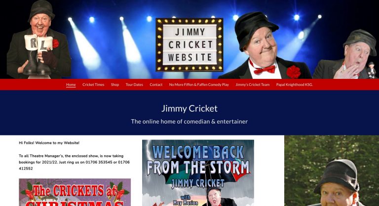 Jimmy Cricket created with Blade