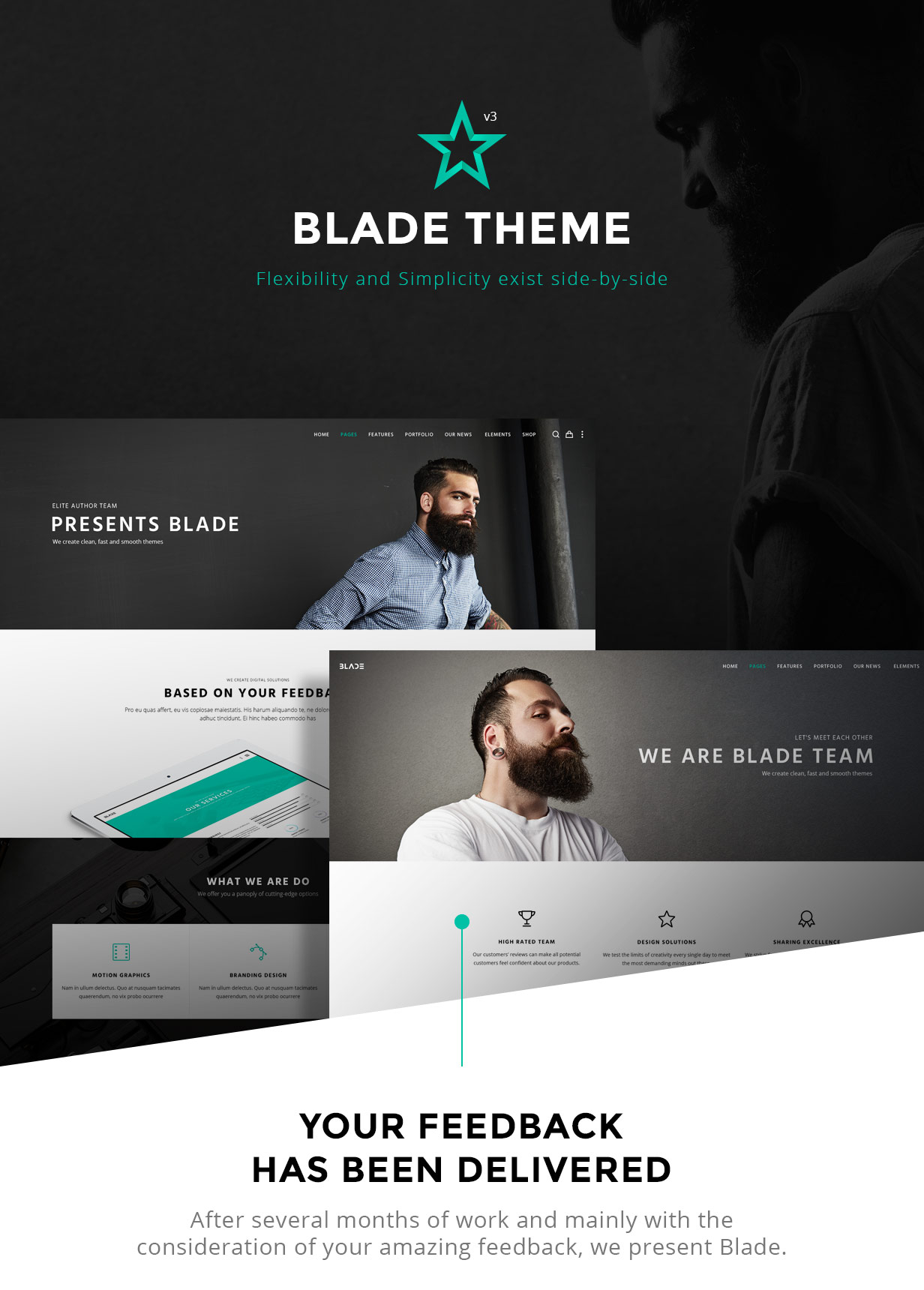 Blade multipurpose WordPress theme by Greatives