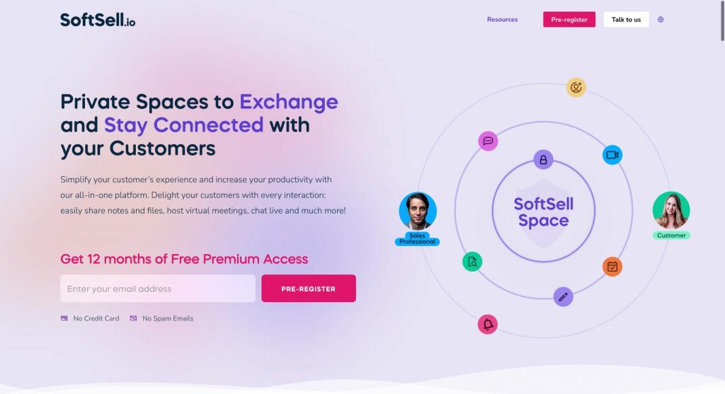 SoftSell App Presentation created with Crocal Premium WP theme