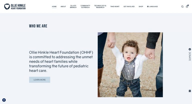 Ollie Hinkle Heart Foundation - created with Impeka