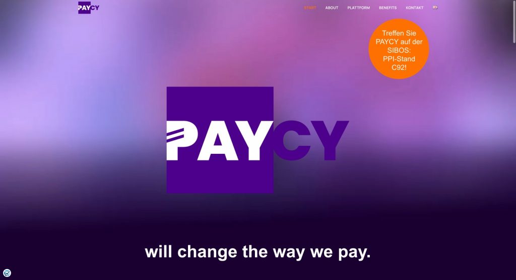 PAYCY website created with Impeka