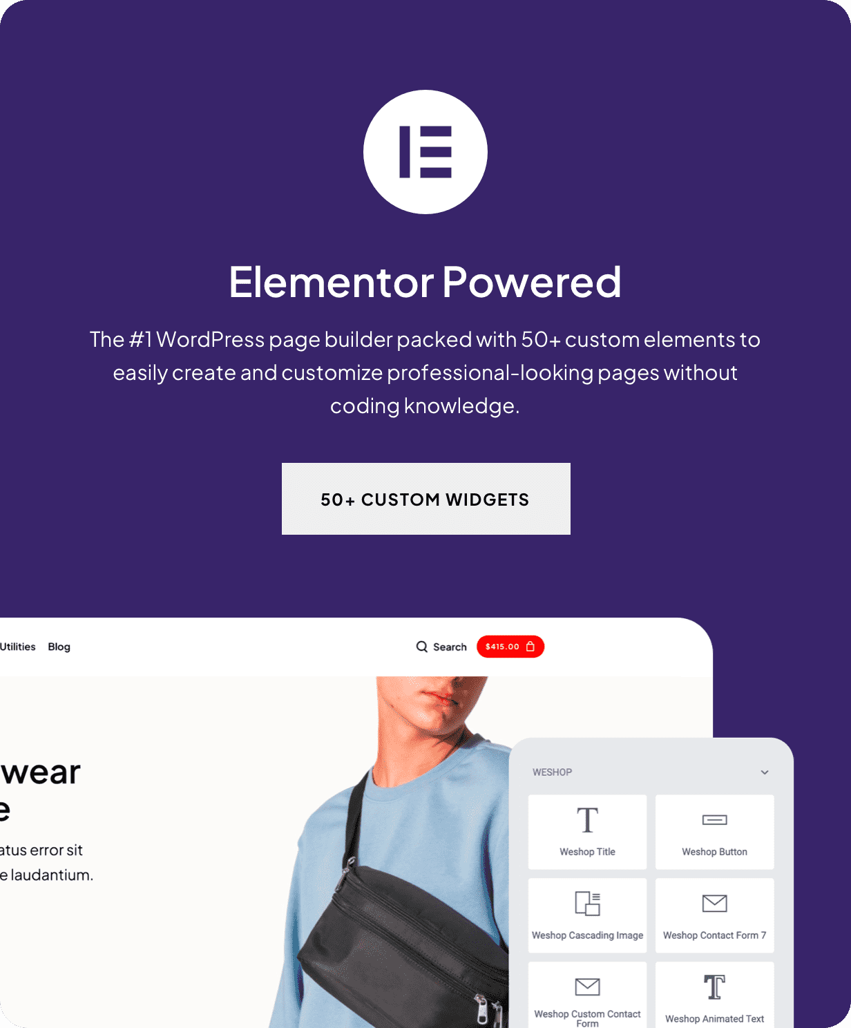 WeShop is an Elementor Powered theme