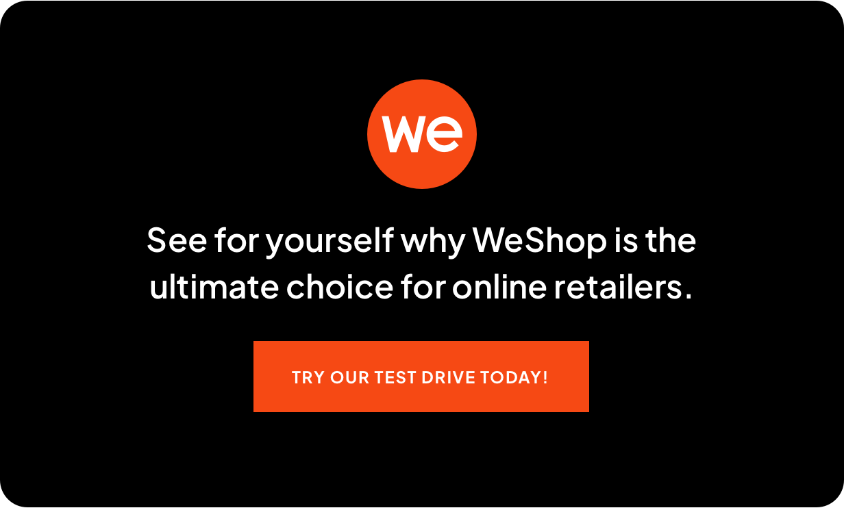 Test drive WeShop