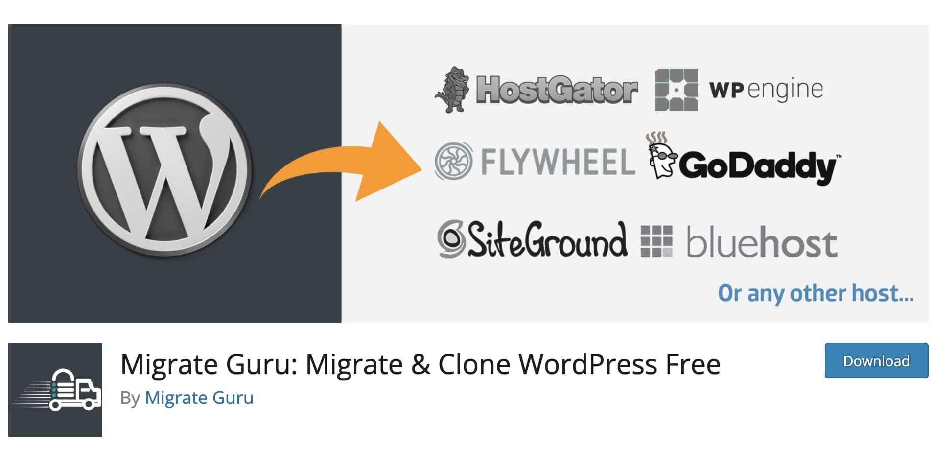 Migrate Guru WordPress migration plugin