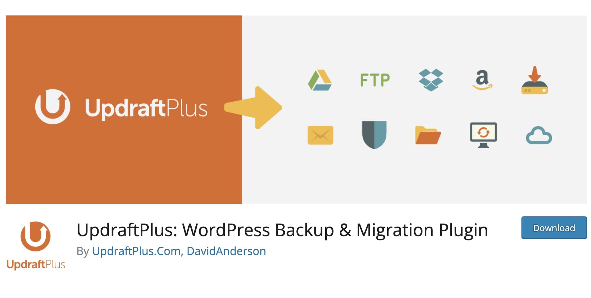 UpdraftPlus WordPress migration plugin