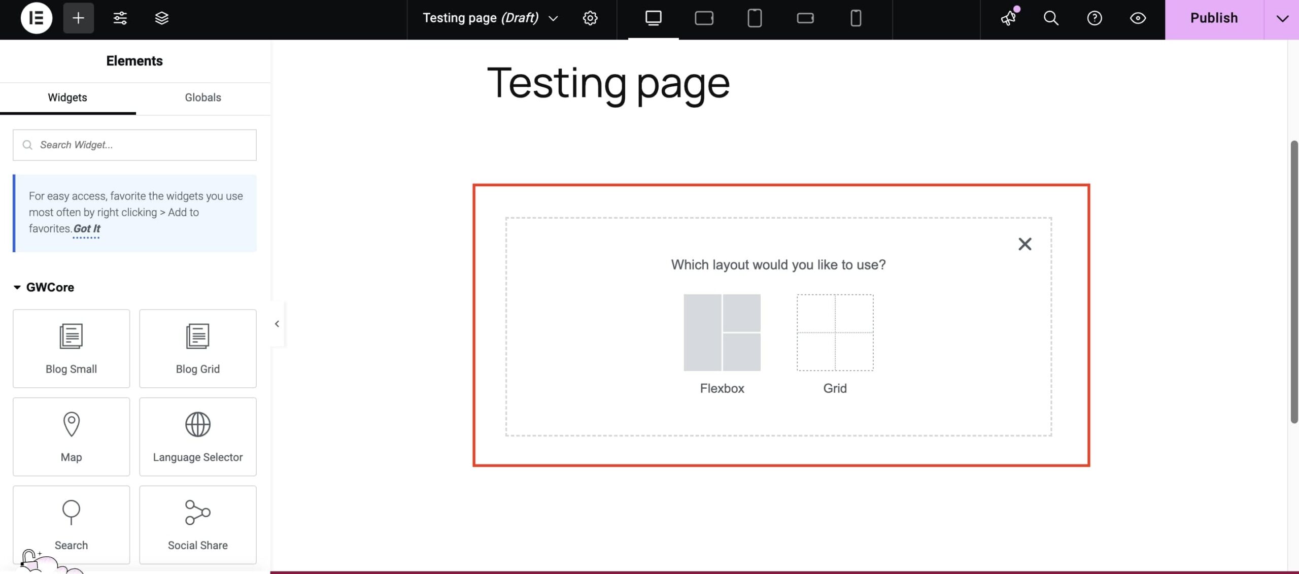 Choose Flexbox or Grid Layout in Elementor